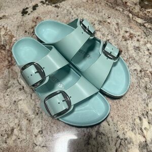 Birkenstock Arizona Big Buckle High Shine Surf Green Size 39